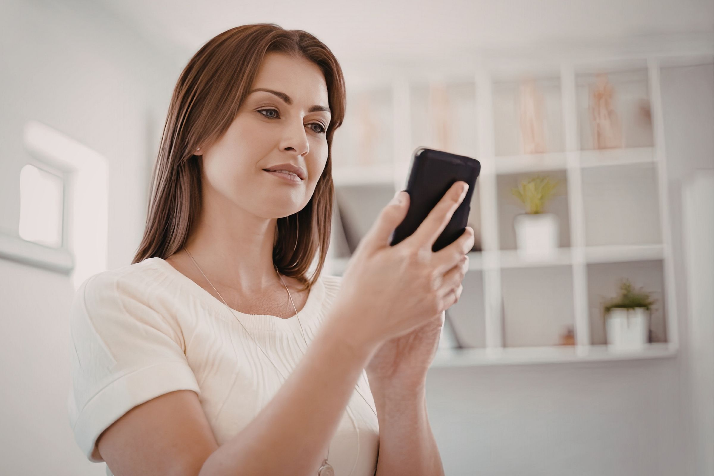 Woman on phone